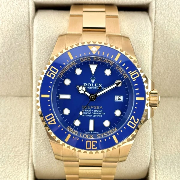 NEW 2025 Rolex Deepsea 44mm 136668LB Yellow Gold Blue Dial (STICKERED) Regular