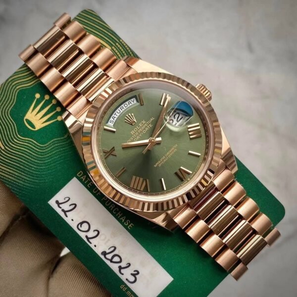 Rolex Olive Everose Day-Date 40mm 2023 Ref: 228235