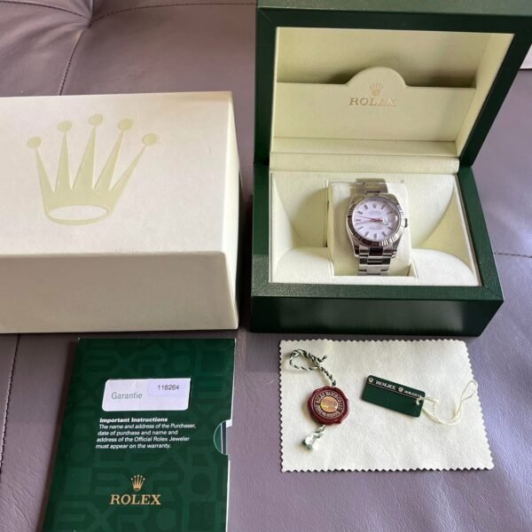Rolex Datejust Turn-O-Graph 36mm 2012 White Dial