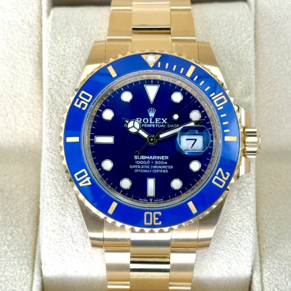 NEW 2025 Rolex Submariner “Bluesy” 41mm 126618LB Yellow Gold Blue Dial